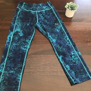 Puma Blue Snack Skin Reptile Print Legging - XS